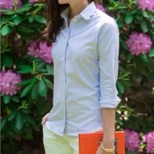 Kiel James Patrick (KJP) scallop collar Oxford shirt